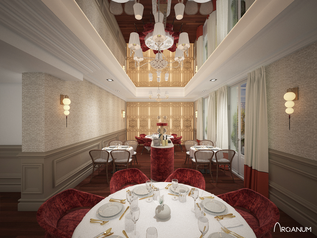 Restaurante Shangai Mama, salón